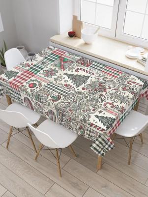 Комплектация: тканевая скатерть 120х145 см. Материал: сатен; состав: полиэстер 100%. Плотность: 175 гр/кв.м. Скатерть с фотопечатью - идеальный 4610230823247