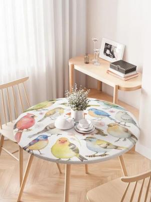 Круглая скатерть с принтом станет стильным аксессуаром на вашей кухни и подойдет не только для ежедневного пользования, но и для встречи гостей и 4610212591966