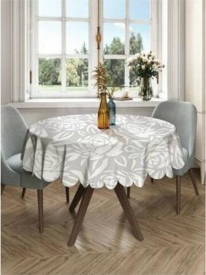 Круглая тканевая скатерть на стол с рисунком "розы цветут" 150х150 см rtcf01_13568_150x150 станет стильным дополнением вашей кухни.Скатерть диаметром – фото 1