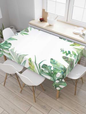 Скатерть прямоугольная "Макушки тропиков" из сатена, 120x145 см