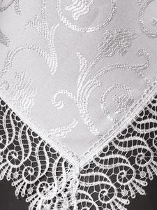 Скатерть KDK с гипюром прямоугольная 160х300 см Белый – фото 7