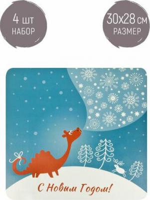 Набор салфеток плейсматов новый год, 30x28 см 5751000-Н4 – фото 1