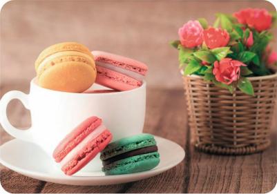 Салфетка сервировочная PPM-01-M "Макаруны", пластик 312340