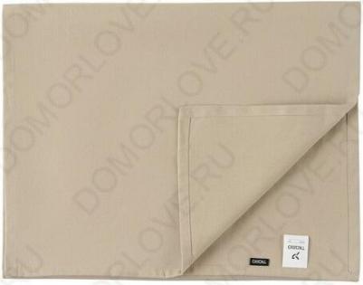 Дорожка на стол из хлопка бежевого цвета essential, 45х150 см – фото 1