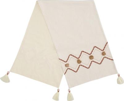 Дорожка салфетка на стол 45х150 см тканевая из коллекции Ethnic тканевая с геометрическим рисунком TK23-TR0004 – фото 13