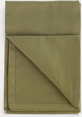 Набор из двух салфеток сервировочных из хлопка оливкового цвета из коллекции Essential, 45х45 см – фото 1