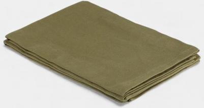 Набор из двух салфеток сервировочных из хлопка оливкового цвета из коллекции Essential, 45х45 см – фото 3