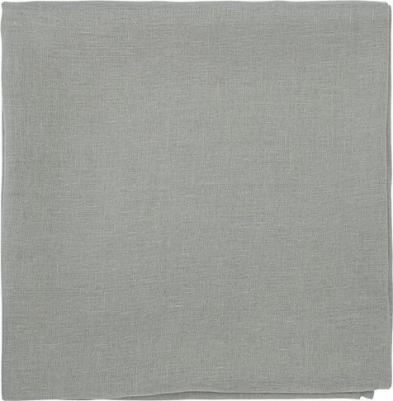 Скатерть из стираного льна серого цвета из коллекции essential, 170х170 см
