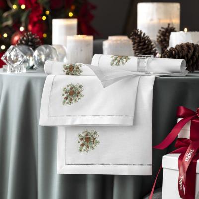 Салфетка Масселти белая/коричневая 50х50 см 5205229389195 – фото 4