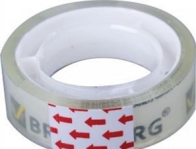 Клейкие ленты 12 мм х 10 м канцелярские, комплект 12 шт., прозр., гарант. длина, 223122 – фото 3