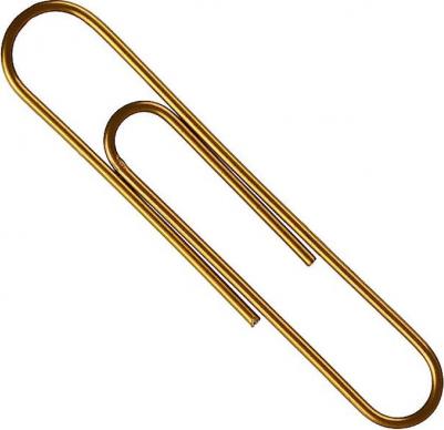 Скрепки металлические золотистые 28 мм (100 штук в упаковке) – фото 6