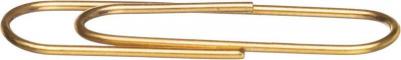 Скрепки металлические золотистые 28 мм (100 штук в упаковке) – фото 8