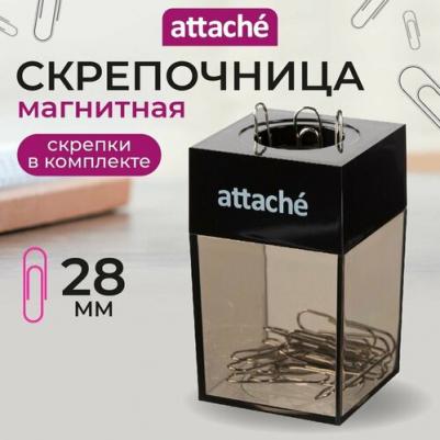 вертикальная Скрепочница магнитная с металлическими скрепками – фото 3