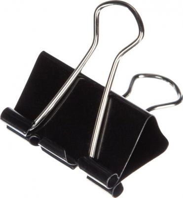 Зажимы для бумаг 32 мм черные (12 штук в упаковке) – фото 3