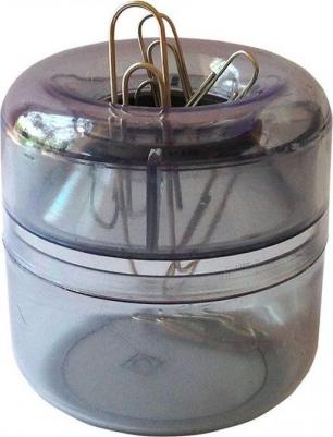 Скрепочница магнитная закрытая прозрачная тонированная – фото 2