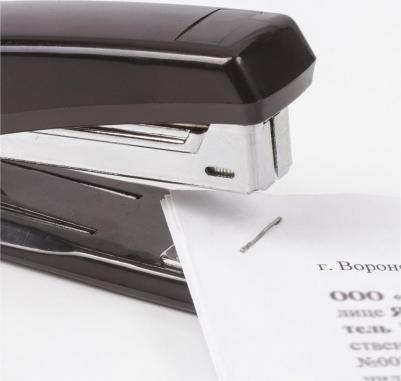 Скобы для степлера №24/6, 1000 штук, "Basic", до 30 листов, 220429 – фото 4