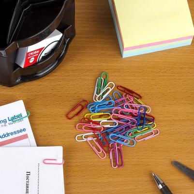 Скрепки "Manager", 28 мм, цветные, 100 шт., в картонной коробке, 226821 – фото 2