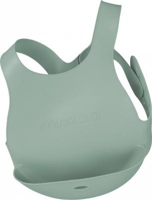 Нагрудник для кормления с тремя ремешками, с карманом Flexi Bib - River Green 0+