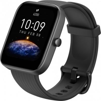 Bip 3 Pro 44 mm Black Case, Silicone Black