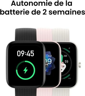 Bip 3 Pro 44 mm Black Case, Silicone Black – фото 4