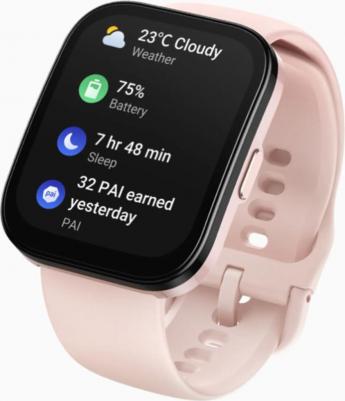 Bip 5 46 mm Pink Case, Silicone Pastel Pink – фото 8