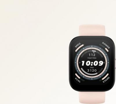 Bip 5 46 mm Pink Case, Silicone Pastel Pink – фото 11