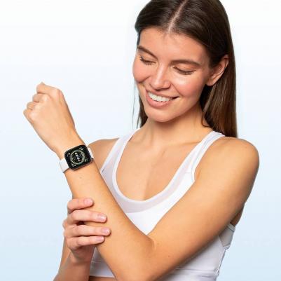 Bip 5 46 mm White Case, Silicone Cream White – фото 4