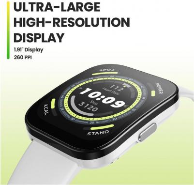 Bip 5 46 mm White Case, Silicone Cream White – фото 13