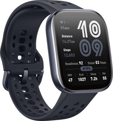 Bip 6 46 mm Black Case, Silicone Black – фото 1