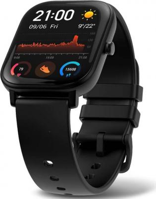 GTS 43 mm Black Case, Silicone Black – фото 2