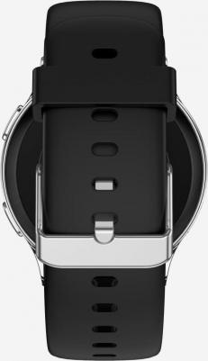Pop 3R 45 mm Metallic Silver Case, Silicone Black – фото 11