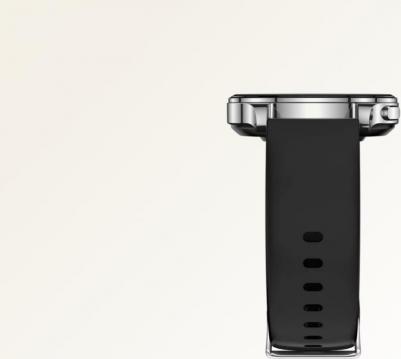 Pop 3R 45 mm Metallic Silver Case, Silicone Black – фото 12