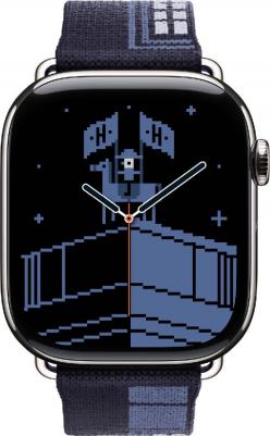 Watch Hermes Series 11 46 mm Natural Titanium Case with Bleu Nuit En Mer – фото 1