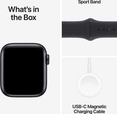 Watch SE (2nd Gen) 40 mm Midnight Aluminum Case with Black Sport Band – фото 19