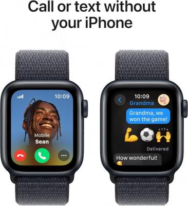 Watch SE (2nd Gen) 40 mm Midnight Aluminum Case with Ink Sport Loop – фото 15