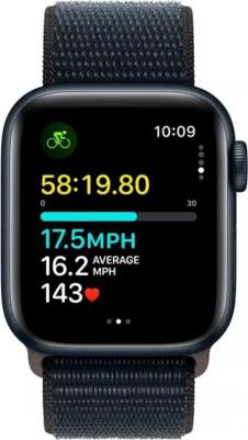 Watch SE (2nd Gen) 40 mm Midnight Aluminum Case with Ink Sport Loop – фото 18