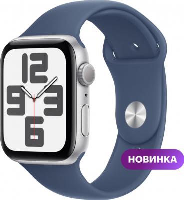 Watch SE (2nd Gen) 40 mm Silver Aluminum Case with Denim Sport Band – фото 9