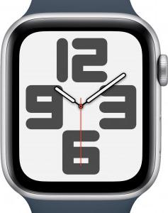 Watch SE (2nd Gen) 40 mm Silver Aluminum Case with Storm Blue Sport Band – фото 11