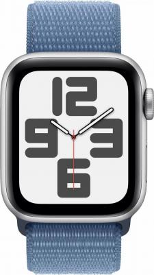 Watch SE (2nd Gen) 40 mm Silver Aluminum Case with Winter Blue Sport Loop – фото 7