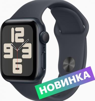 Watch SE (2nd Gen) 44 mm Midnight Aluminum Case with Black Sport Band – фото 3