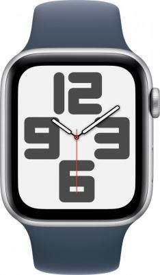 Watch SE (2nd Gen) 44 mm Silver Aluminum Case with Storm Blue Sport Band – фото 6