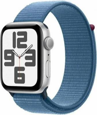 Watch SE (2nd Gen) 44 mm Silver Aluminum Case with Storm Blue Sport Band – фото 13