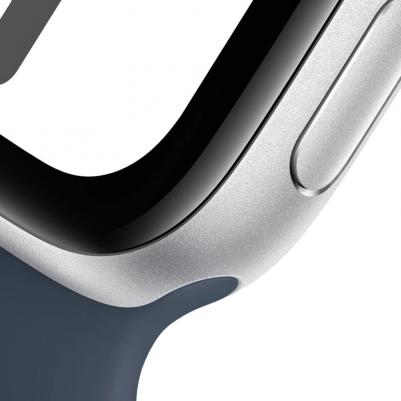 Watch SE (2nd Gen) 44 mm Silver Aluminum Case with Storm Blue Sport Band – фото 15