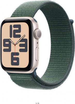 Watch SE (2nd Gen) 44 mm Starlight Aluminum Case with Sage Sport Loop – фото 8