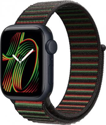 Watch SE (3nd Gen) 40 mm Midnight Aluminum Case with Black Unity - Unity Rhythm Sport Loop