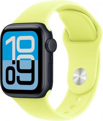 Watch SE (3nd Gen) 40 mm Midnight Aluminum Case with Neon Yellow Sport Band