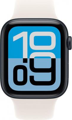 Watch SE (3nd Gen) 40 mm Midnight Aluminum Case with Starlight Sport Band – фото 1