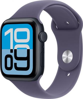 Watch SE (3nd Gen) 44 mm Midnight Aluminum Case with Purple Fog Sport Band