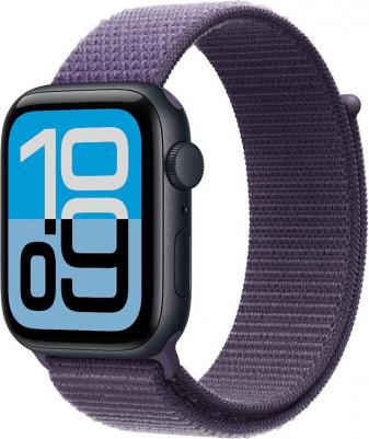Watch SE (3nd Gen) 44 mm Midnight Aluminum Case with Purple Fog Sport Loop