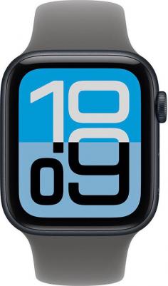 Watch SE (3nd Gen) 44 mm Midnight Aluminum Case with Stone Gray Sport Band – фото 1